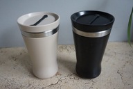 GEORG JENSEN KOMPLET KUBKÓW KUBEK TERMICZNY 2x INOX KUBKI TERMICZNE IDEAŁ