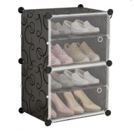 Pojemnik, organizer modułowy na buty z klapką 4-poziomowy SYSTEM MODULOWY