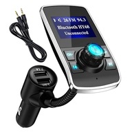 TRANSMITER BLUETOOTH FM SAMOCHODOWY ZESTAW GŁOŚNOMÓWIĄCY NA AUX 2x USB HY68