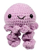 Maskotka Pluszowa Meduza Handmade - Amigurumi Na Szydełku