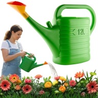 KONEWKA OGRODOWA Z SITKIEM 12L DO PODLEWANIA KWIATÓW ROŚLIN PLASTIKOWA