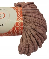 SZNUREK bawełna z rdzeniem 5mm BRUDNY RÓŻ 50mb WYPRZEDAŻ