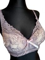 Przepiękny koronkowy biustonosz stanik podwójny push-up r. 80B