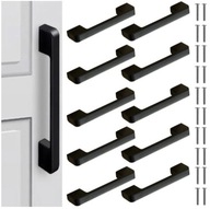 UCHWYT MEBLOWY CZARNY MAT ZESTAW 10 SZT DO SZAFEK KUCHENNYCH 96 128 MM LOFT