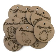 Zawieszka na alkohol, nalewkę z grawerem