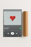 Plakat bez ramy 30x40cm Heartless Kanye West, hip-hop | Pomysł na Prezent