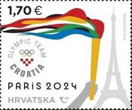 Chorwacja 2024 Znaczek ** sport Olimpiada igrzyska olimpijskie