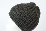 Wełniana czapka Eskimo-rękodzieło, S, leśna zieleń, ciepła, gruba