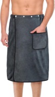 KILT DO SAUNY MĘSKI RĘCZNIK KĄPIELOWY ELASTYCZNY REGULOWANY SZYBKOSCHNĄCY