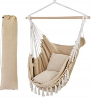 FOTEL WISZĄCY HUŚTAWKA ŁAWKA DO OGRODU NA BALKON KRZESŁO BRAZYLIJSKIE HAMAK