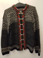 VINTAGE NORWESKI CARDIGAN SWETER M/L SWETR WEŁNIAN