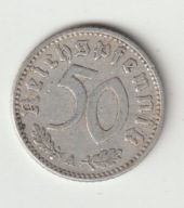 III Rzesza 50 pfennig 1939 A ladny stan