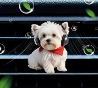 Zapach 2D PIESEK do samochodu na kratkę nawiewu PREZENT