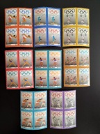 50-lecie PKOl i sesja MKOl w Warszawie - seria Fi 1761 - Fi 1768, czwórki