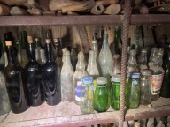 PRL stara butelka po winie wódce napojach lekach vintage