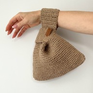 Kyoto Soft Knot - torba z naturalnej juty, ręcznie wykonana.