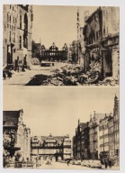 Gdańsk w ruinie i odbudowany 1965r. Długi Targ