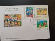 Polska XXI wieku w oczach dziecka - FDC ze znaczkami Fi 3771-73