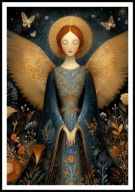 A2 OBRAZ PLAKAT ANIOŁ, PLAKAT Z ANIOŁEM, ANIELSKIE SKRZYDŁA, ANIELICA, NR6