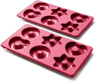 Formy do Pieczenia 12 Pierników Donatów Ciasteczek z Platynowego Sylikonu