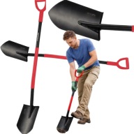 SZPADEL SZPICZASTY Z METALOWYM TRZONEM 125CM DO PRAC OGRODOWYCH ROLNICZYCH