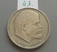1 RUBEL z 1970 roku ROSJA , 100 LAT URODZIN LENINA 1870 - 1970