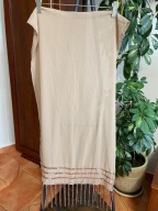 M Szalik Bijoux Terner nude frędzle cekiny beż