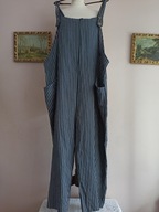 WŁOSKI kombinezon LNIANY z kieszeniami U