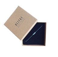 Bransoletka Handmade Na Sznurku Blitke Kamienie Naturalne Agat Niebieski