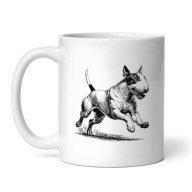 Kubek z psem bulterierem, BULL TERRIER 330ml biegnący