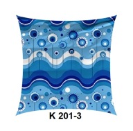 Poszewka z kory 40x40 jasiek z bawełny gofrowanej K 201-3 fale niebieskie