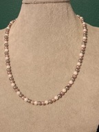 Śliczny naszyjnik z pereł 40 cm