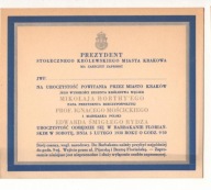 POWITANIE REGENTA HORTHYEGO PRZEZ MOŚCICKIEGO i ŚMIGŁEGO RYDZA. KRAKÓW 1938