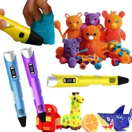Długopis 3D druk 3D dla dzieci zestaw startowy prezent+ wkład 9m zabawa CE