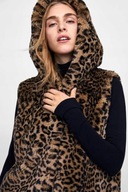 ZARA KURTKA 40 L FUTRO PANTERA FUTERKO EKOLOGICZNE PANTERKA NOWA 2026