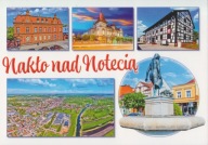 NAKŁO NAD NOTECIĄ - Z LOTU PTAKA - RYNEK - FONTANNA - MUZEUM - WILLA
