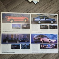 VW Volkswagen 1995 Polski Polo Golf i Golf Cabrio Passat Vento Sharan