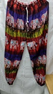 Spodnie damskie na gumie wq słonie BOHO rozm 42- 44 jak NOWE