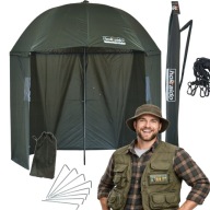 PARASOL/NAMIOT WĘDKARSKI 220CM WODOODPORNY + PRZYNĘTA I EBOOK GRATIS