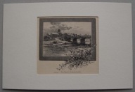 ŻAGAŃ, Most Żaganny, (Kaiser-Wilhelm-Brücke, Boberbrücke) drzeworyt 1890