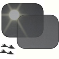 OSŁONA PRZECIWSŁONECZNA NA SZYBĘ DO SAMOCHODU AUTA ZASŁONA DUŻA CZARNA 2SZT