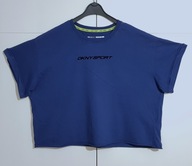 Koszulka Pudełkowa Bawełniana Granatowa Dkny |R. XL