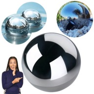 DEKORACJE KULA STALOWA LUSTRZANA 30CM STAL NIERDZEWNA OGRÓD DOM DZIAŁKA