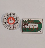 CIEKAWA ODZNAKA WPINKA UAM 70 LAT 1989 UAM BIEG PRZEŁAJOWY 1983