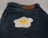 Naszywka Haftowana JAJKO SADZONE Smile – 10 x 9,5 cm