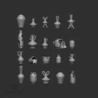 dzbany wazony druk3d warhammer figurki podstawki