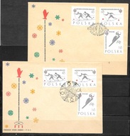 *FDC ROCZNIK 1962 Fi 1149-51 ab + Fi bl 30 kas. 6 szt. MISTRZOSTWA ŚWIATA