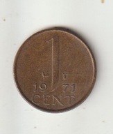 Holandia 1 cent 1971 ladny stan
