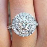 PIERŚCIONEK PIERŚCIEŃ OKRĄGŁY walentynki VINTAGE DIAMENTY DIAMENTAMI ANIME