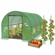 TUNEL OGRODOWY ZIELONY FOLIOWY SZKLARNIA 3x2m FOLIAK 6m2 TYCZKI GRATIS